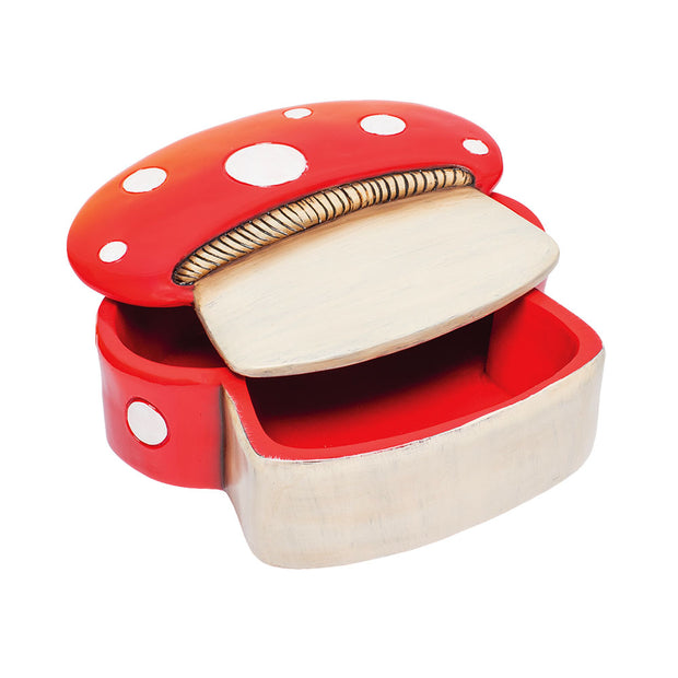 Gamer Mushroom Stash Box | Red | Open View