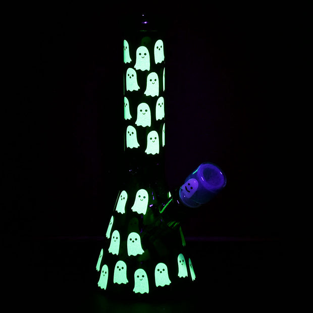 Ghostly Glow Beaker Bong | Glow In The Dark