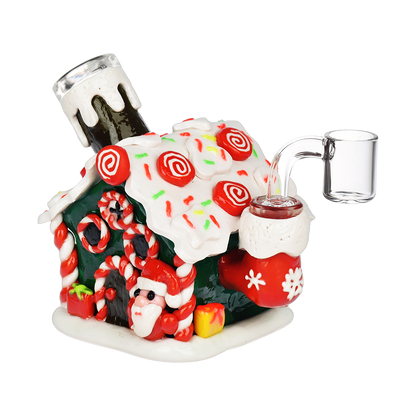Gingerbread House Dab Rig | Front View