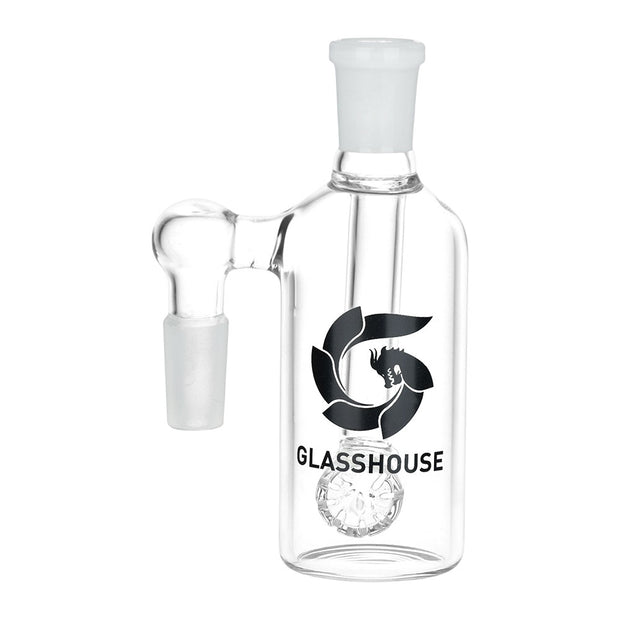 Glass House Barrel Perc Ash Catcher | Clear