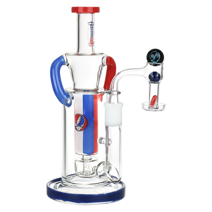 Grateful Dead x Pulsar Cascade Waterfall Recycler Dab Rig Set | Front View