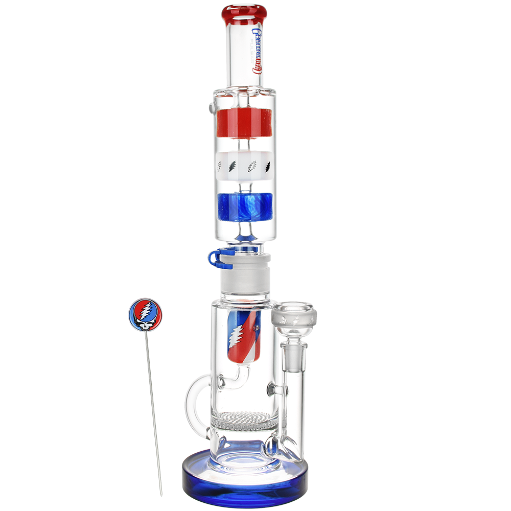 Grateful Dead x Pulsar Cool It Down Glycerin Stacker Bong Set | Front View