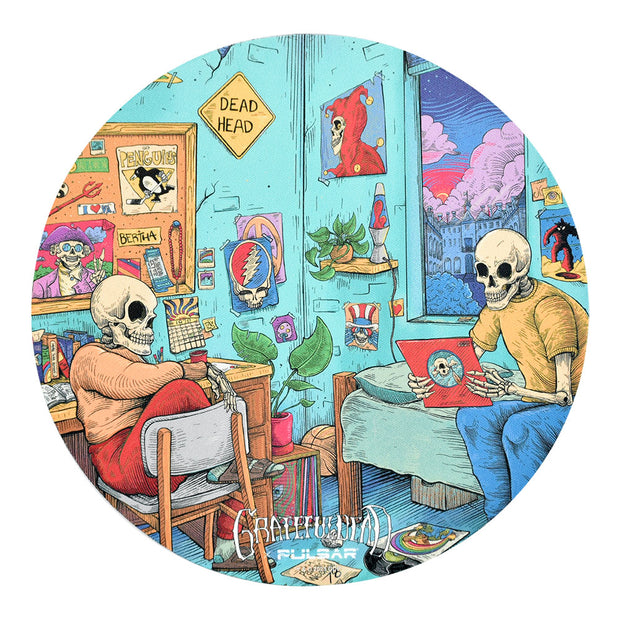 Grateful Dead Bong & Dab Mat Bundle | Round Dab Mat | Roomies
