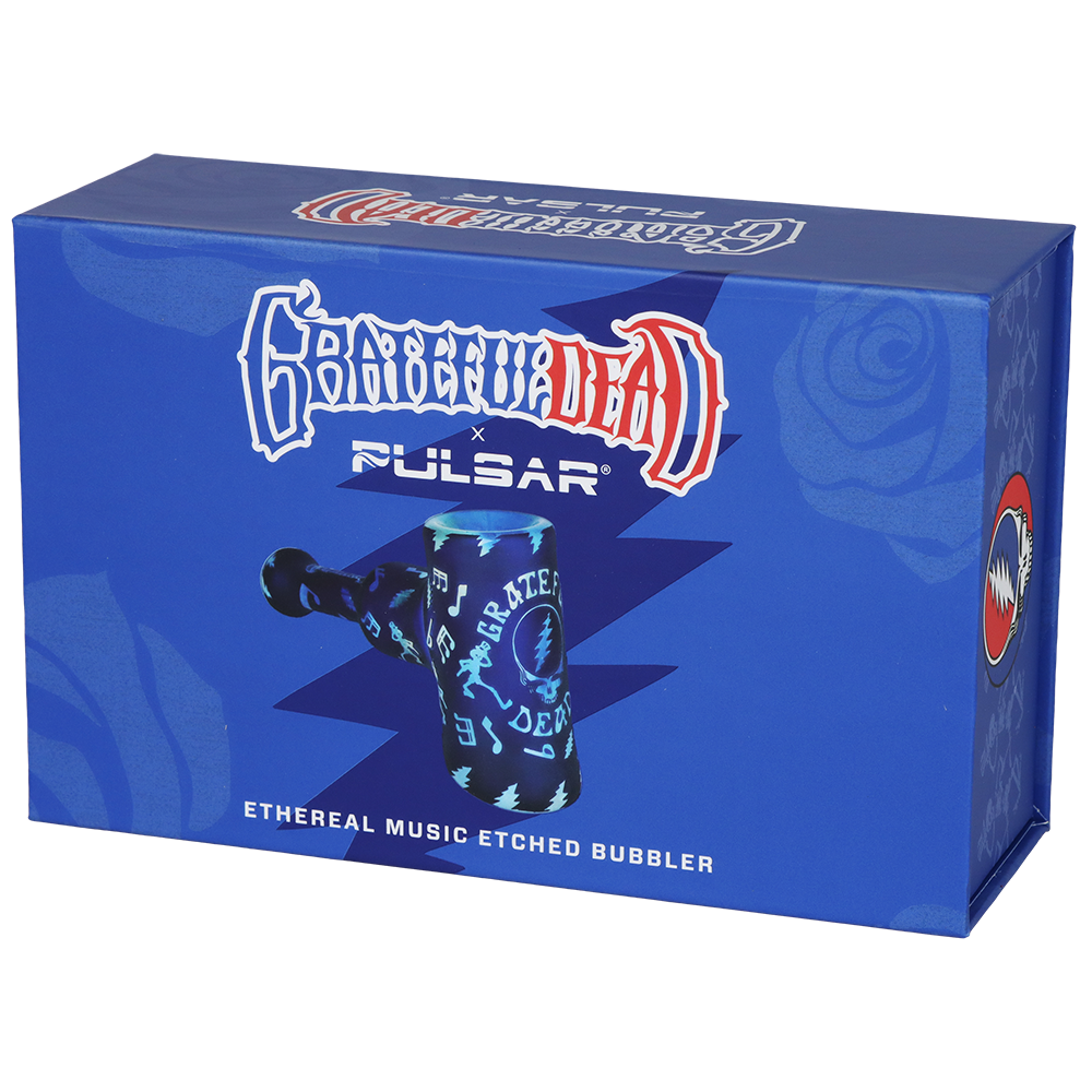 Grateful Dead x Pulsar Etched Hammer Bubbler | Ethereal Music | Gift Box Packaging