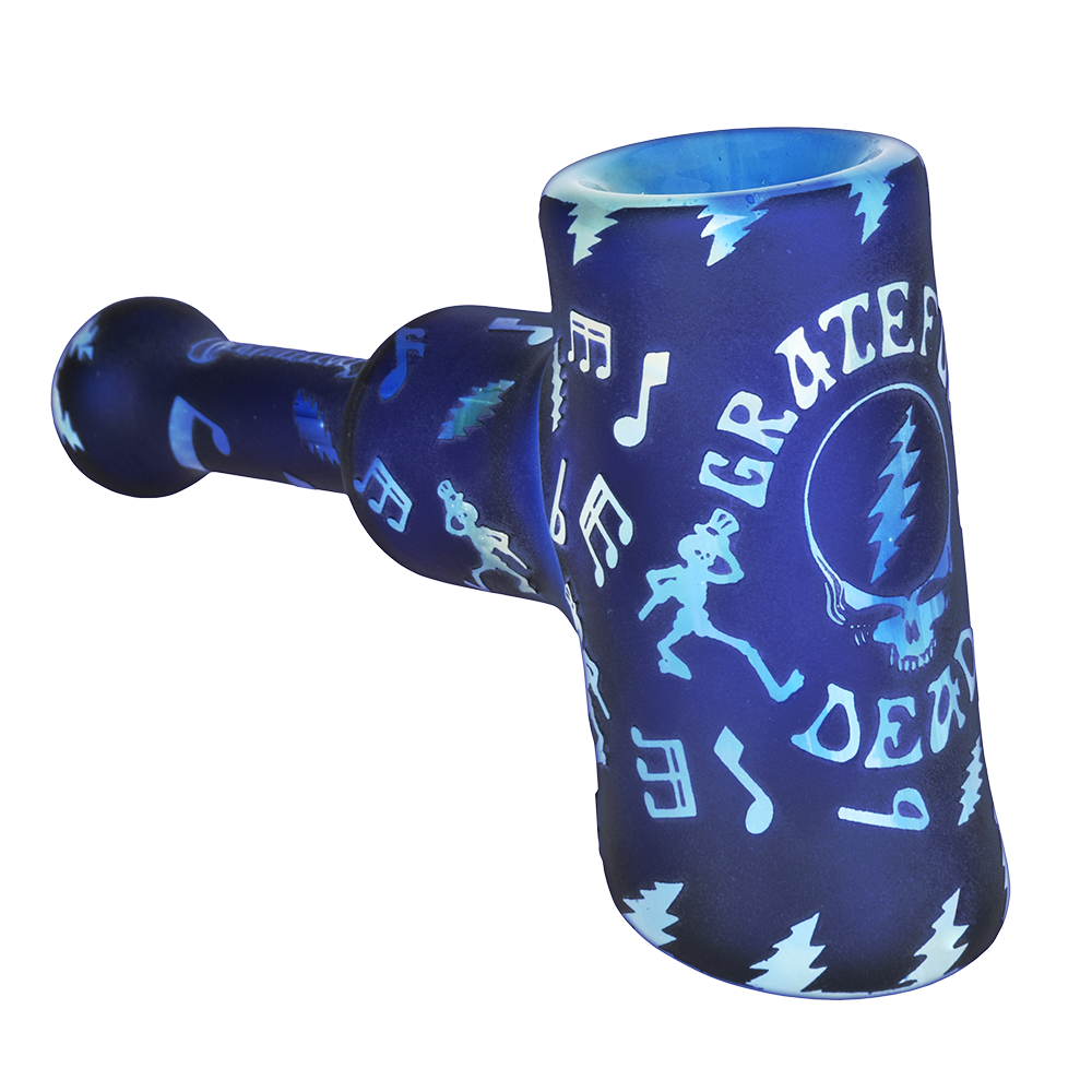 Grateful Dead x Pulsar Etched Hammer Bubbler | Ethereal Music | Frontal View