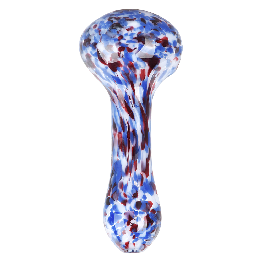 Grateful Dead x Pulsar Frit Spoon Pipe | Acid Rain | Bottom View