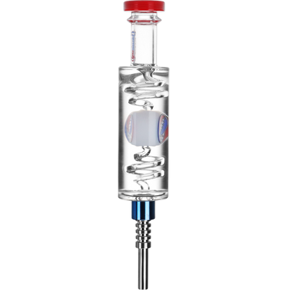 Grateful Dead x Pulsar Glycerin Dab Straw & Dab Dish | Stealie | Side View