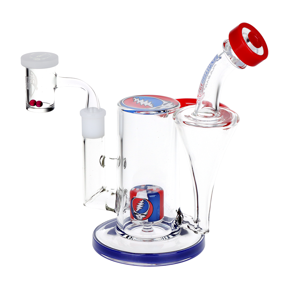Grateful Dead x Pulsar Honest Tune Recycler Dab Rig Set | Back View
