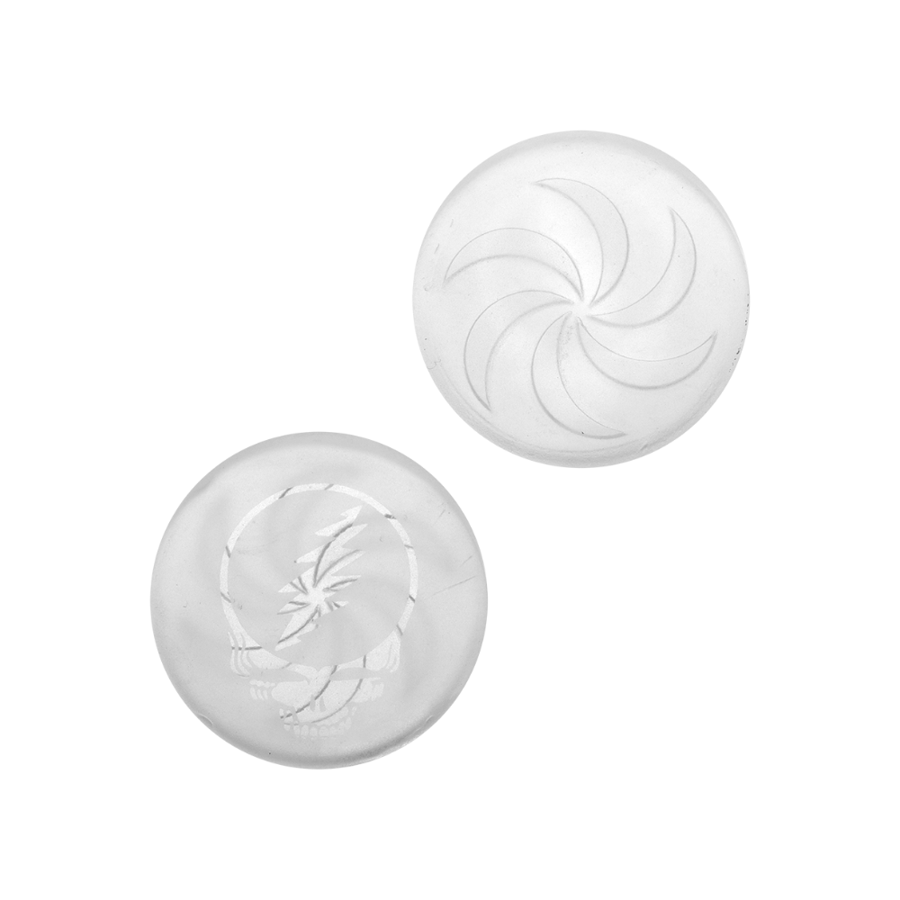 Grateful Dead x Pulsar Honest Tune Recycler Dab Rig Set | Sandblasted Stealie Carb Cap