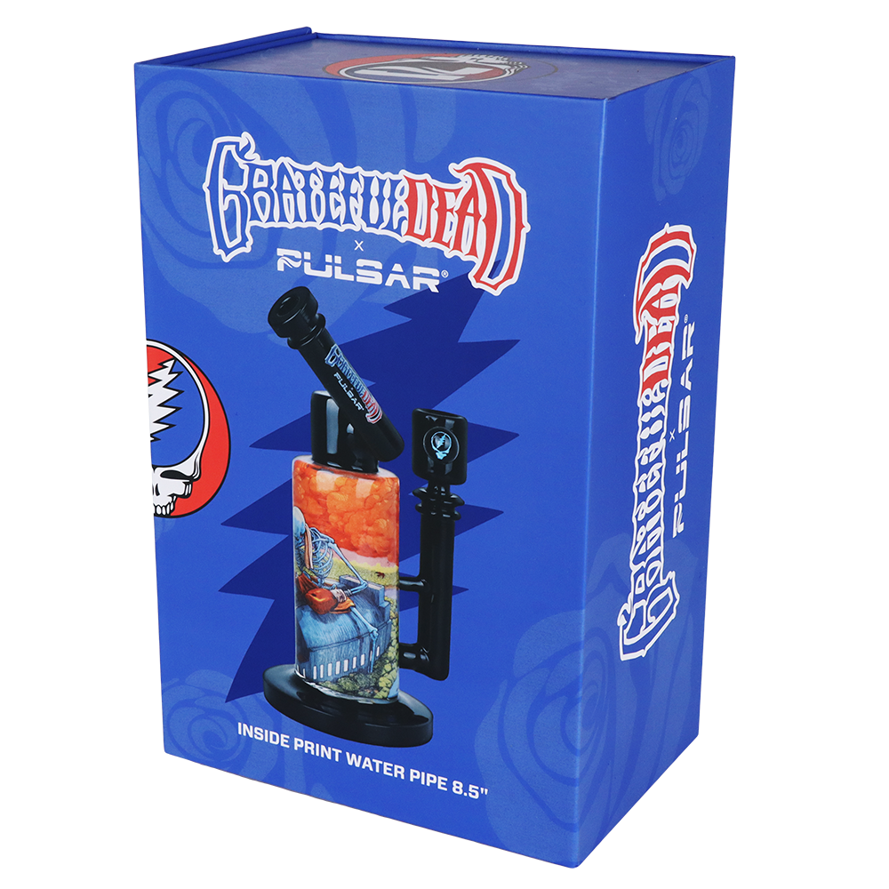 Grateful Dead x Pulsar Inside Print Bong | Boxer | Gift Box Packaging