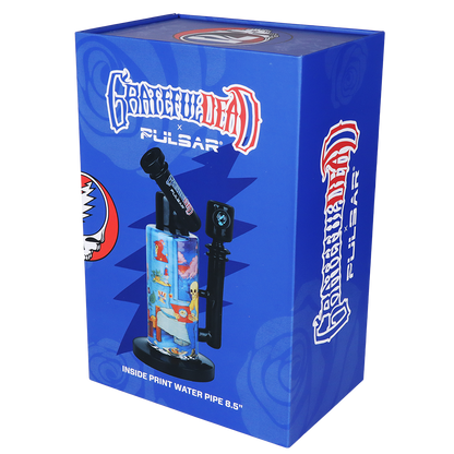 Grateful Dead x Pulsar Inside Print Bong | Deadhead Dorm | Gift Box Packaging