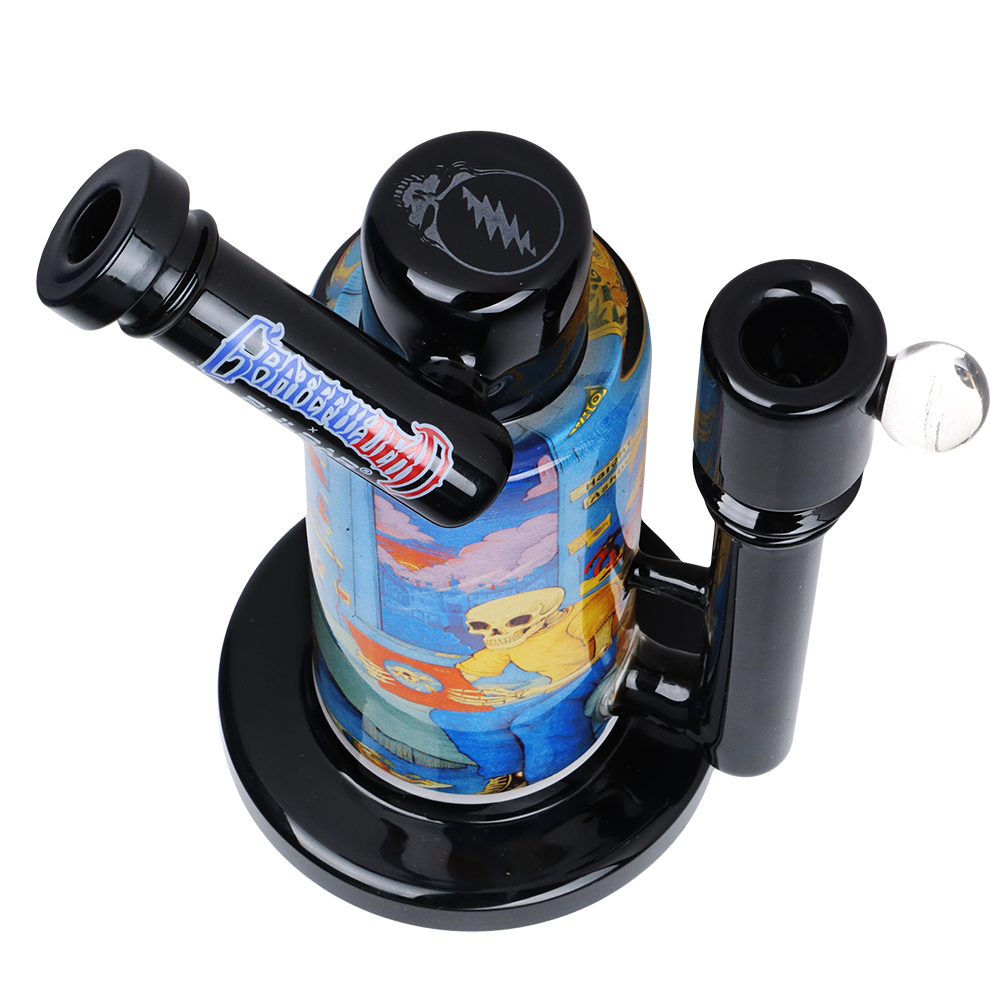 Grateful Dead x Pulsar Inside Print Bong | Deadhead Dorm | Top View