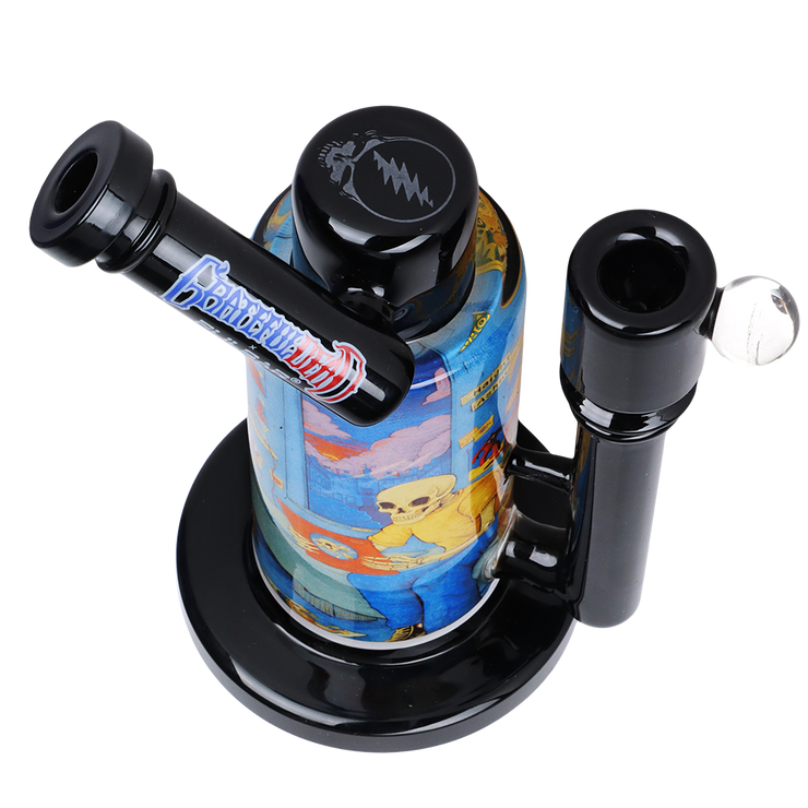 Grateful Dead x Pulsar Inside Print Bong | Deadhead Dorm | Top View