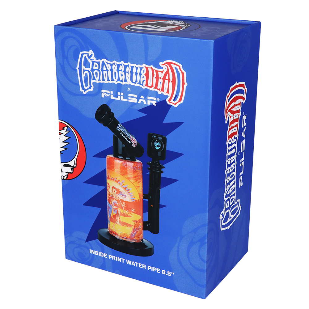 Grateful Dead x Pulsar Inside Print Bong | Sunset Dance | Gift Box Packaging