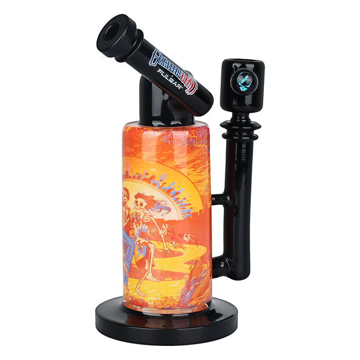 Grateful Dead x Pulsar Inside Print Bong | Sunset Dance | Side View