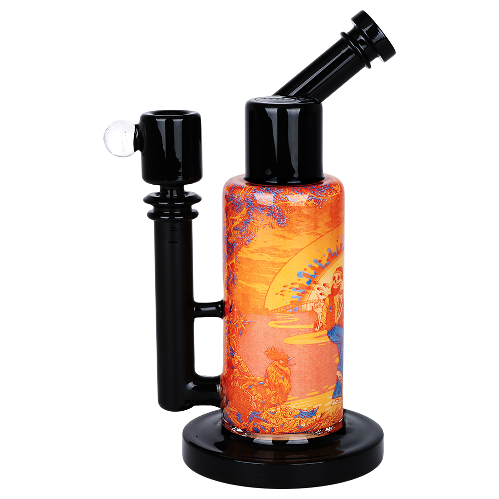 Grateful Dead x Pulsar Inside Print Bong | Sunset Dance | Alt Side View