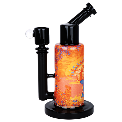 Grateful Dead x Pulsar Inside Print Bong | Sunset Dance | Alt Side View