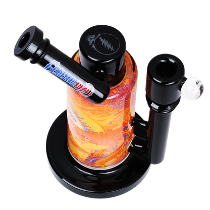 Grateful Dead x Pulsar Inside Print Bong | Sunset Dance | Top View