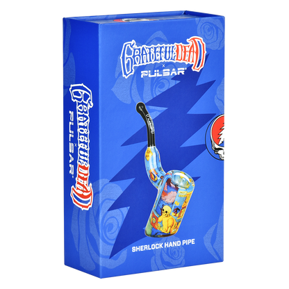 Grateful Dead x Pulsar Inside Print Sherlock Pipe | Deadhead Dorm | Packaging