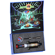 Grateful Dead x Pulsar Inside Print Vapor Vessel & Dab Dish | UFO Jam | Packaging Open View