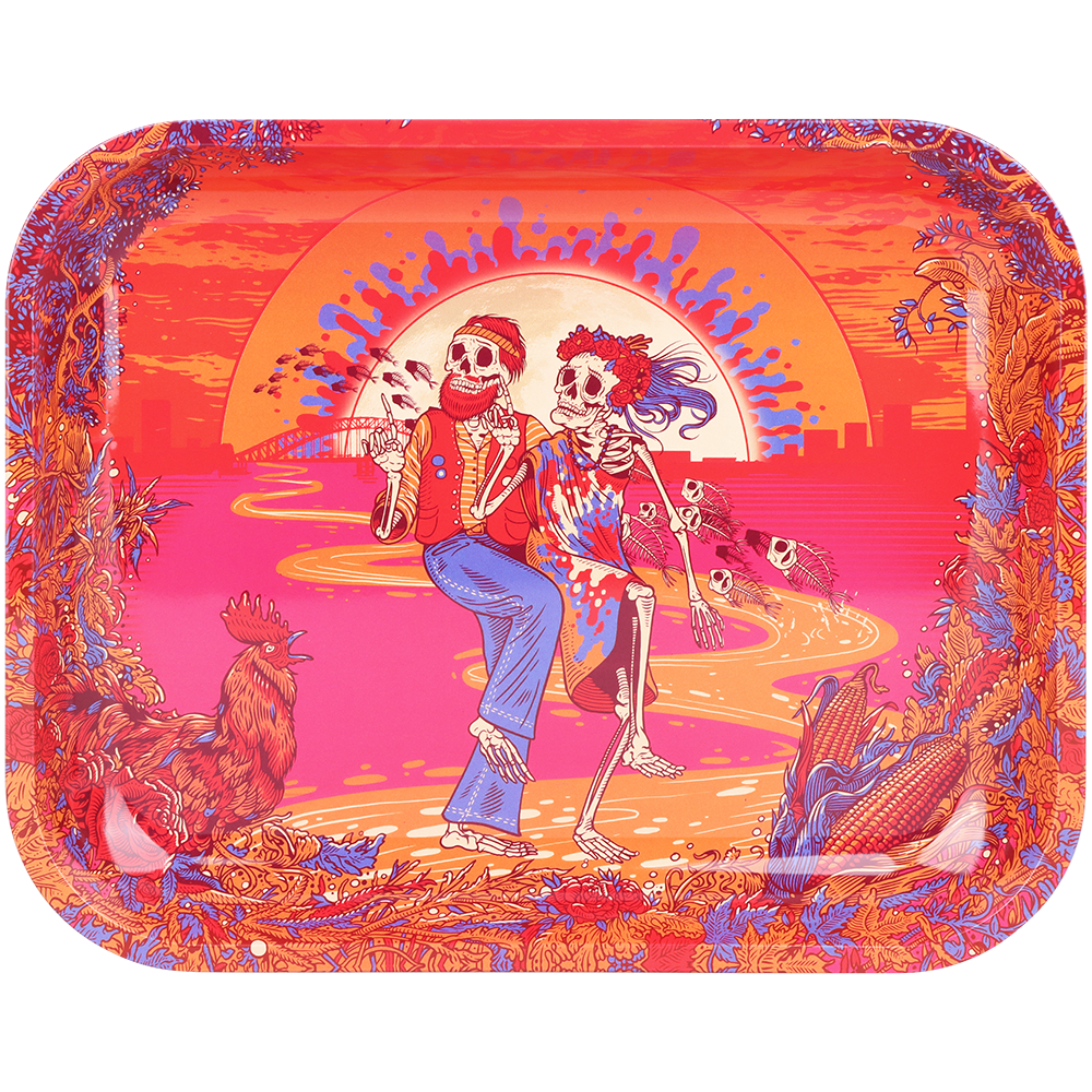 Grateful Dead x Pulsar Large Metal Rolling Tray | Sunset Dance