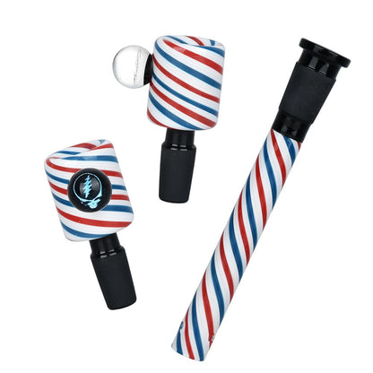 Grateful Dead x Pulsar Liberty Beaker Bong | Slide & Downstem Close Up