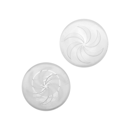 Grateful Dead x Pulsar Lightning Bell Dab Rig Set | Sandblasted Stealie Carb Cap