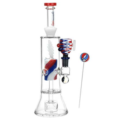 Grateful Dead x Pulsar Lightning Bolt Bong Set | Front View