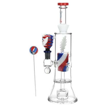 Grateful Dead x Pulsar Lightning Bolt Bong Set | Side View