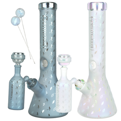 Grateful Dead x Pulsar Lightning Skellies Beaker Bong Set | Group
