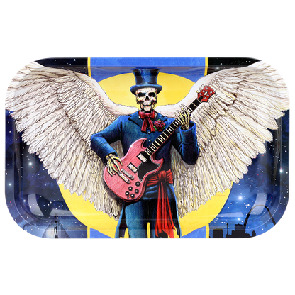 Grateful Dead x Pulsar Metal Rolling Tray | Angel of Music | Front View