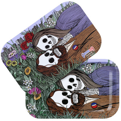 Grateful Dead x Pulsar Metal Rolling Tray & Lid | Flower Couple