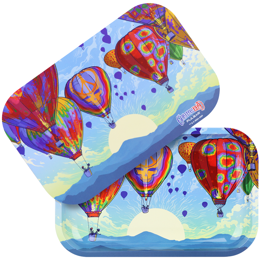 Grateful Dead x Pulsar Metal Rolling Tray & Lid | Hot Air