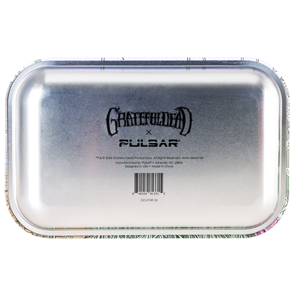 Grateful Dead x Pulsar Metal Rolling Tray | Steamboat | Back View