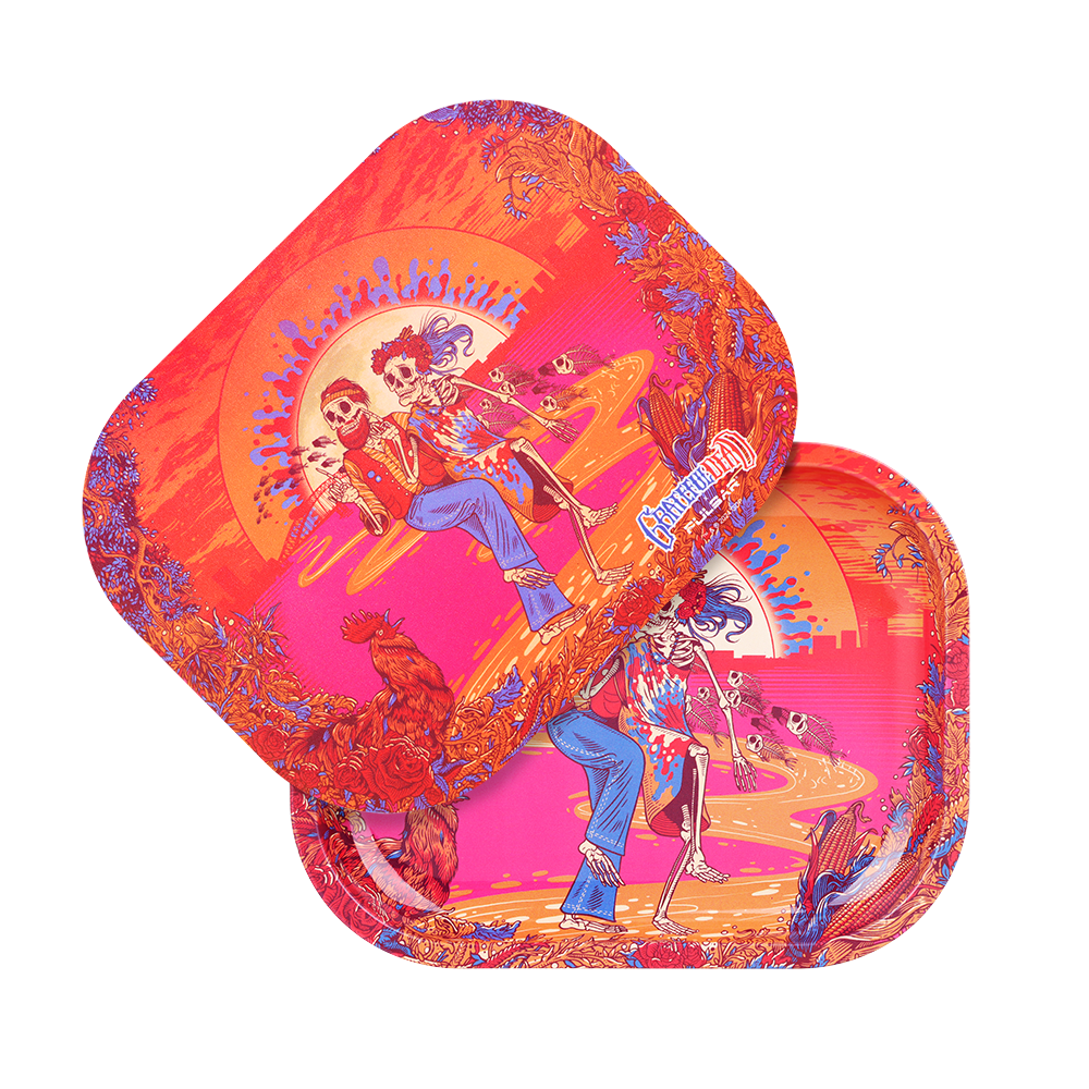 Grateful Dead x Pulsar Mini Metal Rolling Tray & Lid | Sunset Dance