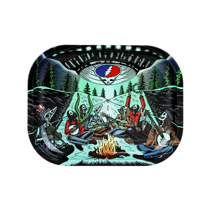 Grateful Dead x Pulsar Mini Metal Rolling Tray | UFO Jam | Front View