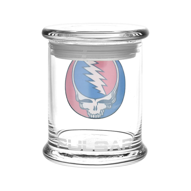 Grateful Dead x Pulsar Pop Top Jar | Steal Your Face | Back View