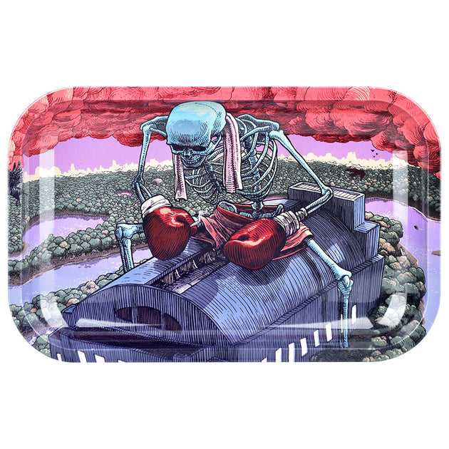 Skeleton Boxer Metal Rolling Tray & Lid Grateful Dead x Pulsar