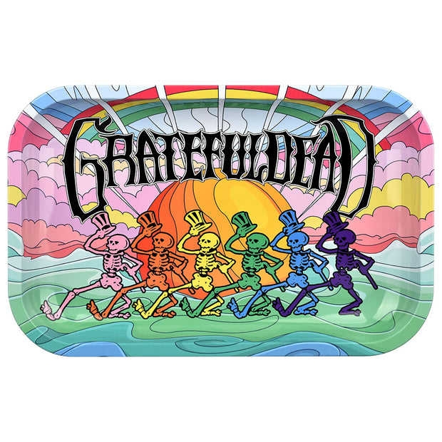 Grateful Dead x Pulsar Metal Rolling Tray | Under The Rainbow