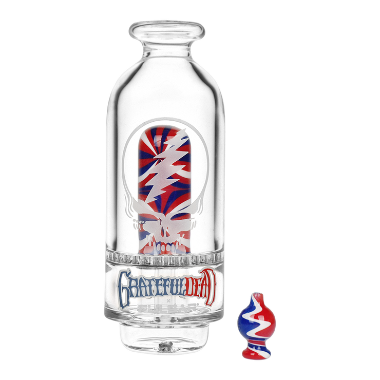 Grateful Dead x Pulsar Sandblasted Stealie Rig Set for Puffco Peak Series | Front View