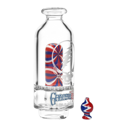 Grateful Dead x Pulsar Sandblasted Stealie Rig Set for Puffco Peak Series | Side View