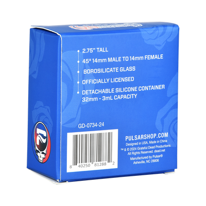 Grateful Dead x Pulsar Steal Your Face Reclaim Kit | Packaging | Back View