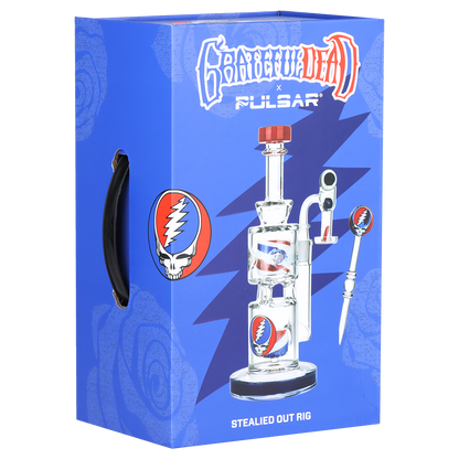 Grateful Dead x Pulsar Stealied Out Dab Rig Set | Packaging | Front View