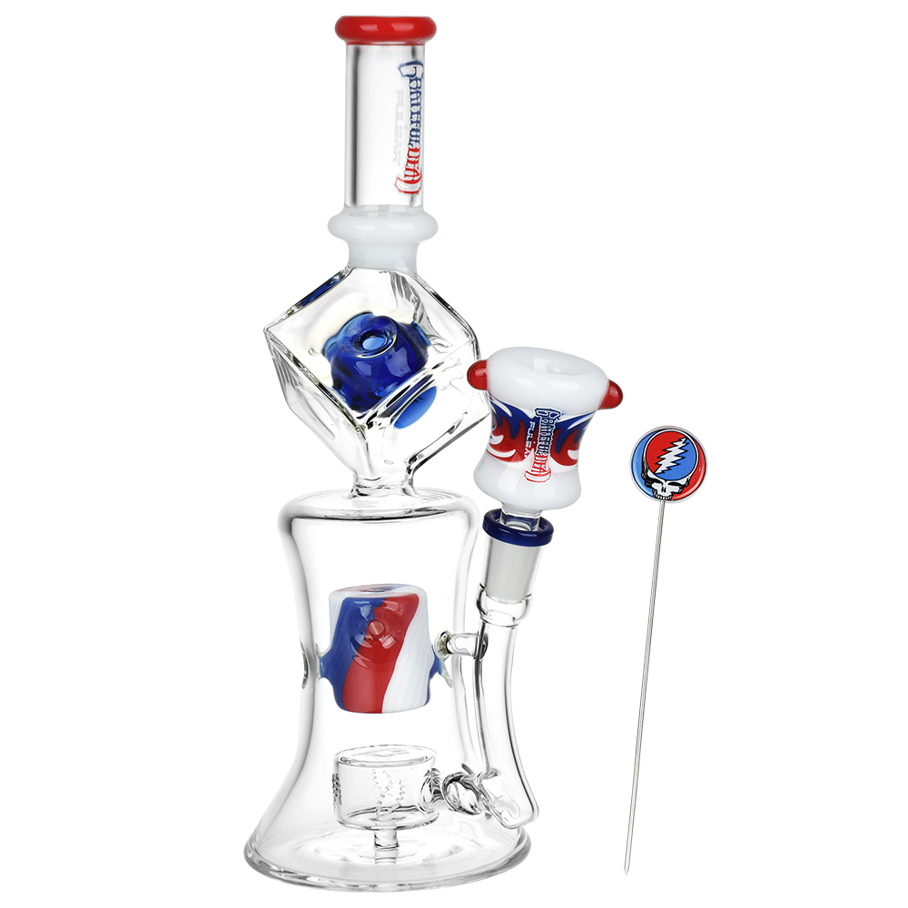 Grateful Dead x Pulsar Tesseract Hypercube Bong Set | Front View