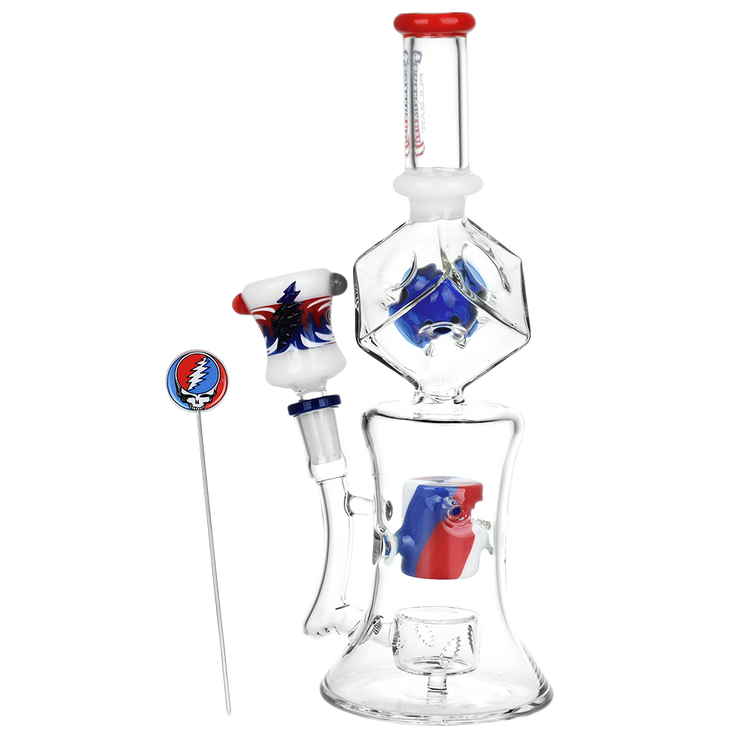 Grateful Dead x Pulsar Tesseract Hypercube Bong Set | Back View