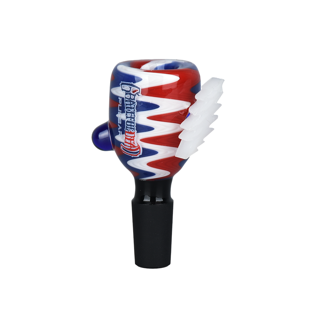 Grateful Dead x Pulsar Trippy Swirls Herb Slide | Front View