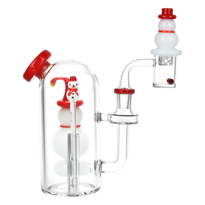 Happy Snowman Dab Rig Set | Side View
