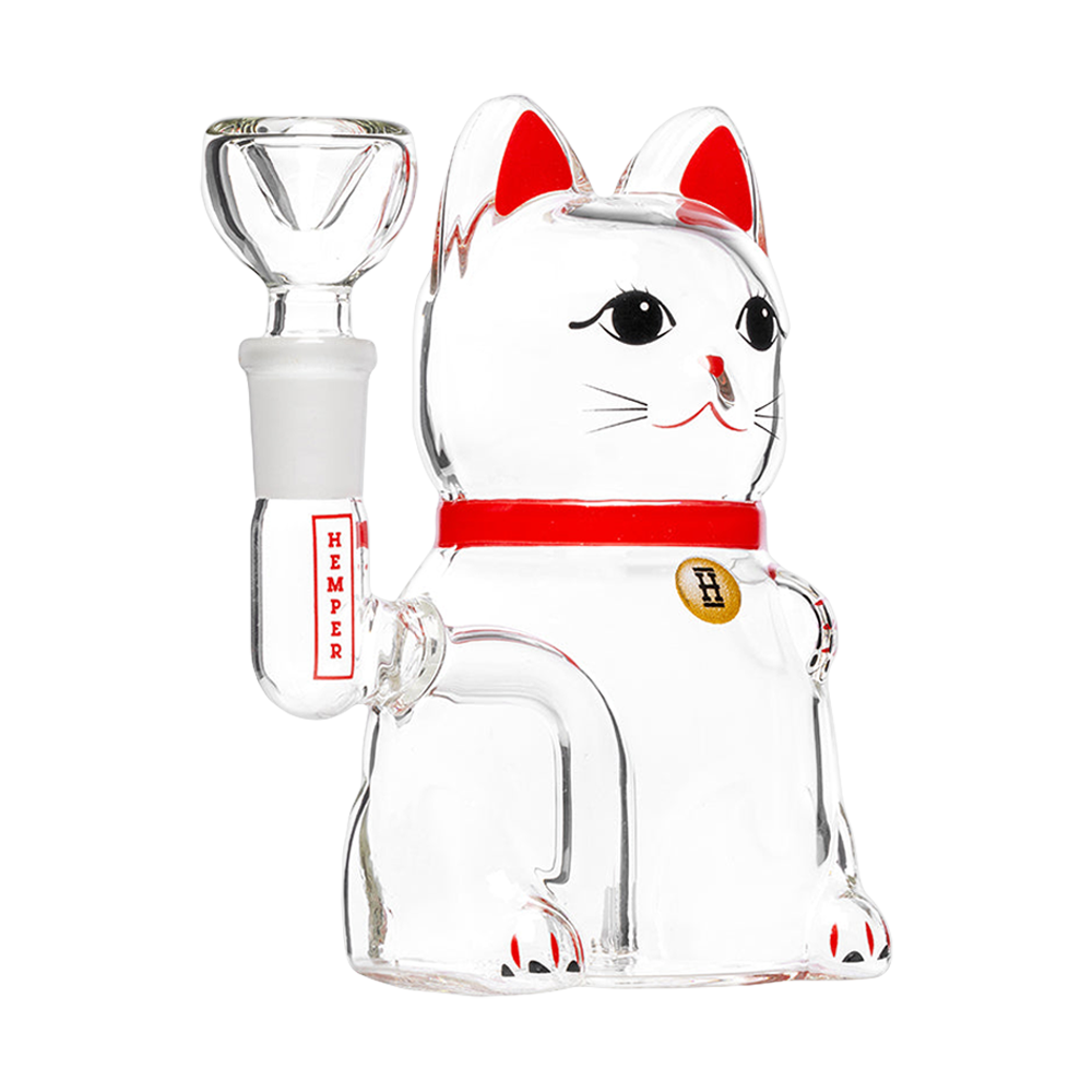 Hemper Lucky Money Cat Bong | Regular Size | Side View