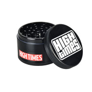 High Times® Black Metal Grinder | 4pc | 2.5" | High Times Logo