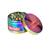 High Times® x Pulsar Bundles | Rainbow Metal 4pc Grinder | Airplane